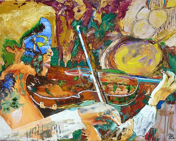 Violin Fantasy Painting